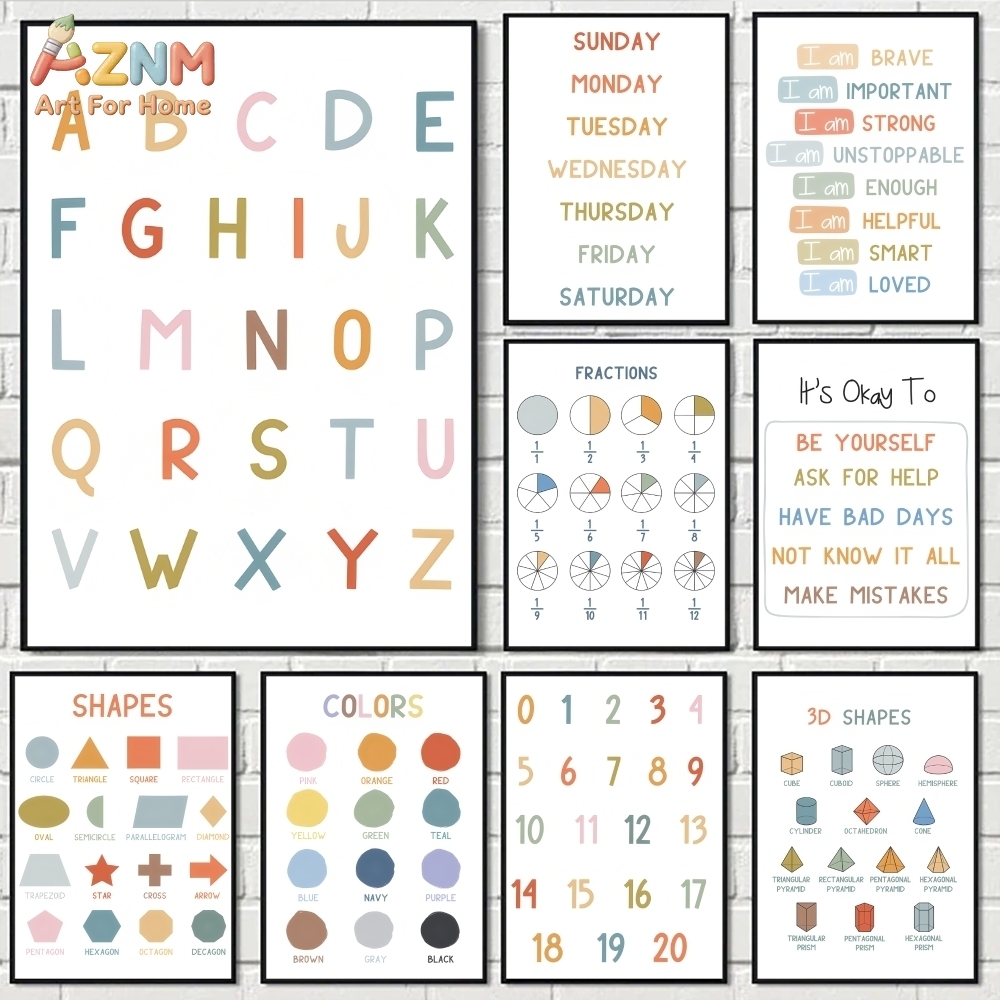 Kids Education Learning - AZNM Edukacyjny Alfabet i Cyfry, Obraz