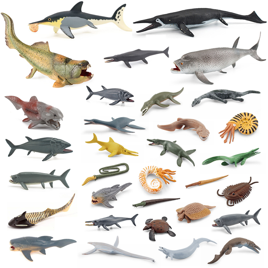 Kids Education Picture - Realistyczny model prehistorycznego zwierzaka morskiego Dunkleosteus