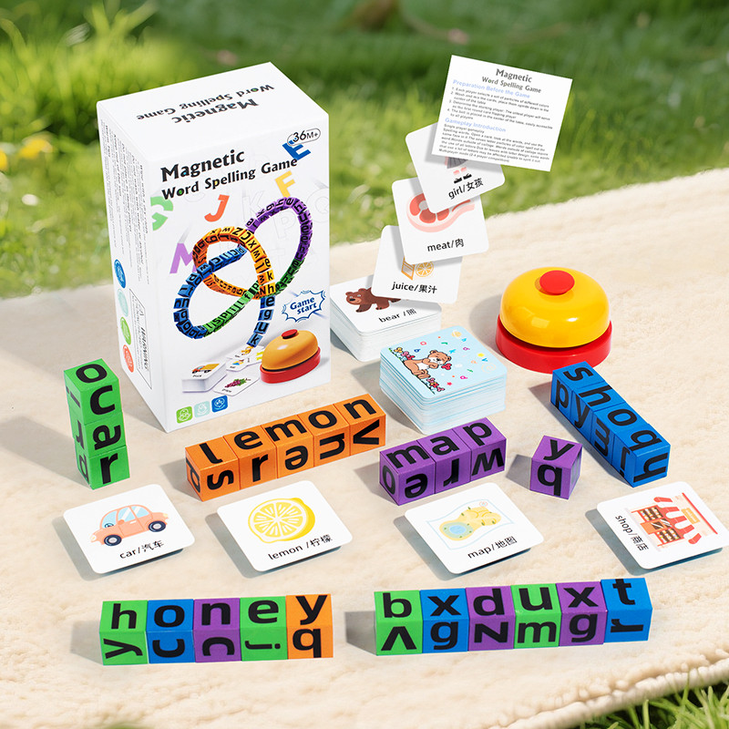 English Kids Education - Magnetyczna kostka słowna dla dzieci, gra
