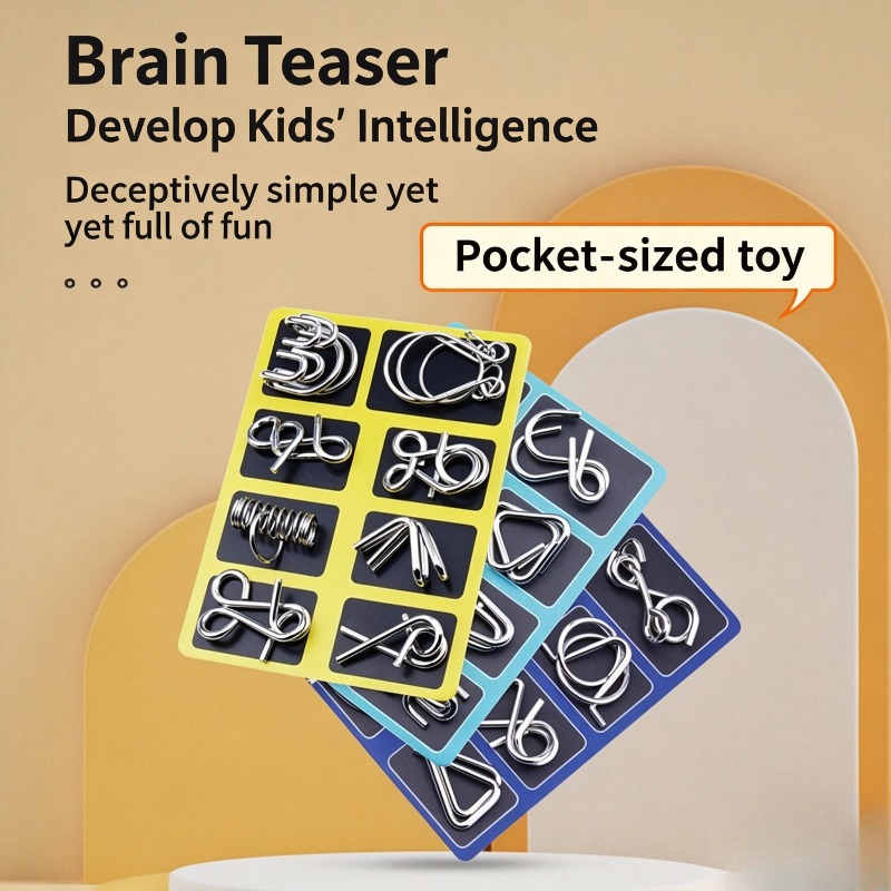 8-częściowy zestaw metalowych  – Brain Teaser Cube recenzja i cena