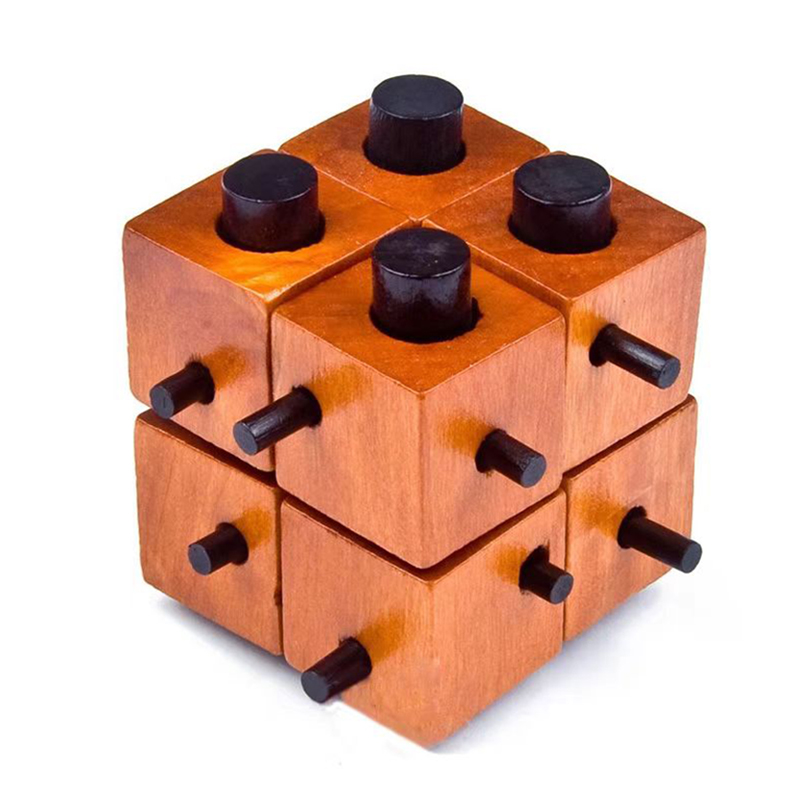 Drewniane łamigłówki logiczne  – Brain Teaser Cube recenzja i cena