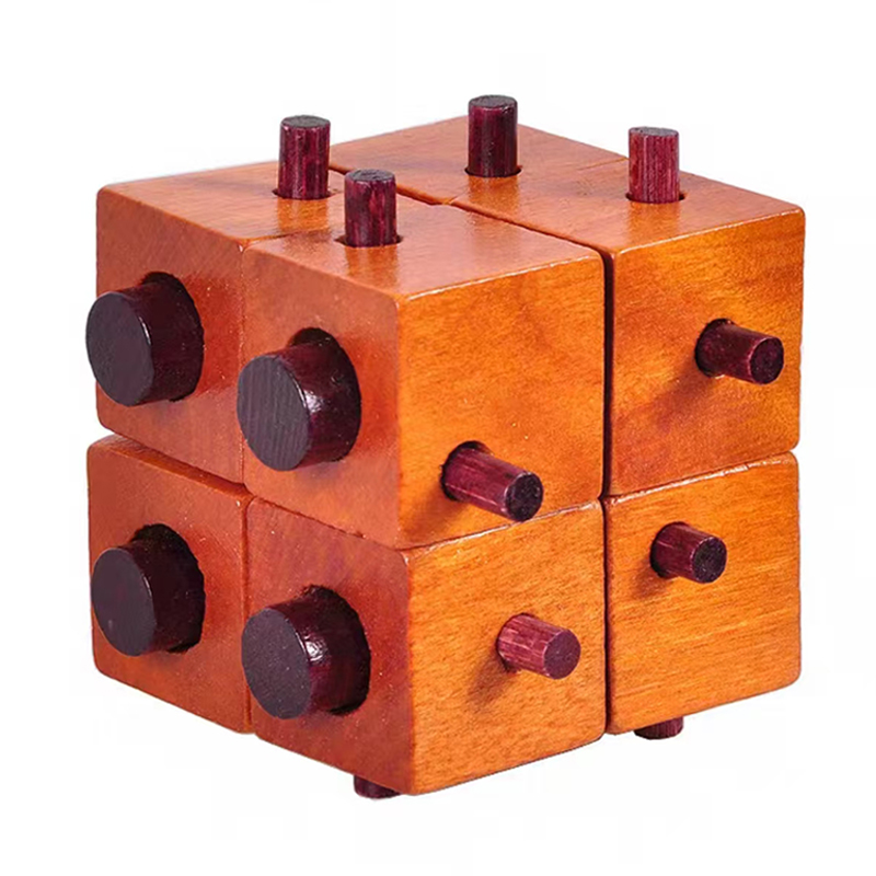 Drewniane łamigłówki logiczne  – Brain Teaser Cube recenzja i cena
