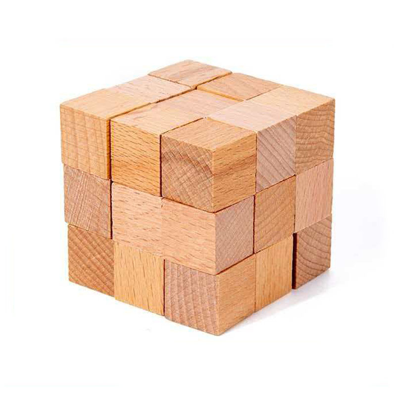 Kwadratowa Kostka Węża - Drewn – Brain Teaser Cube recenzja i cena