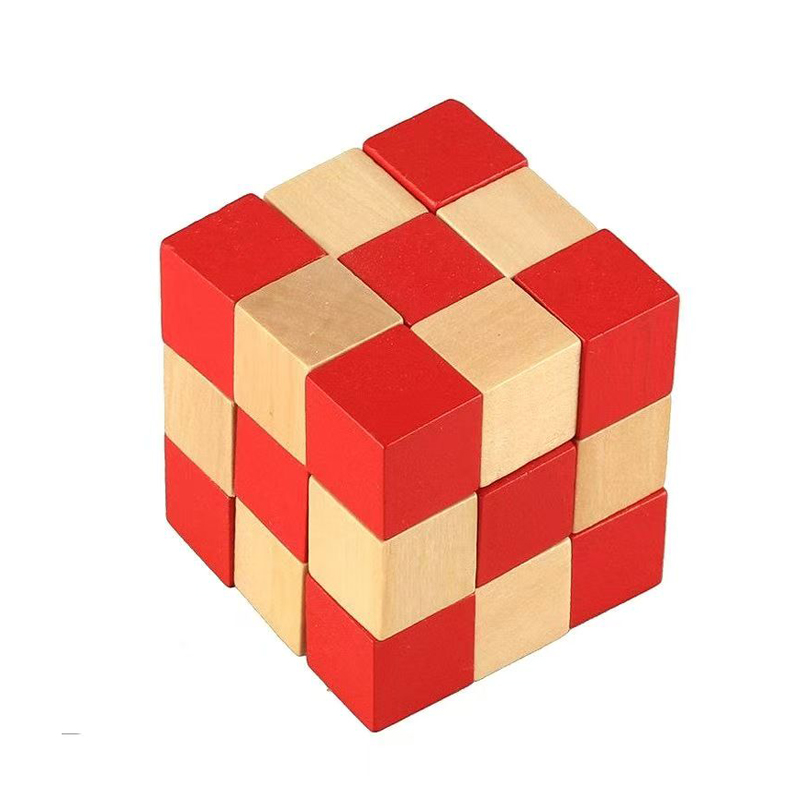 Drewniana kubek-puzzle w kszta – Brain Teaser Cube recenzja i cena